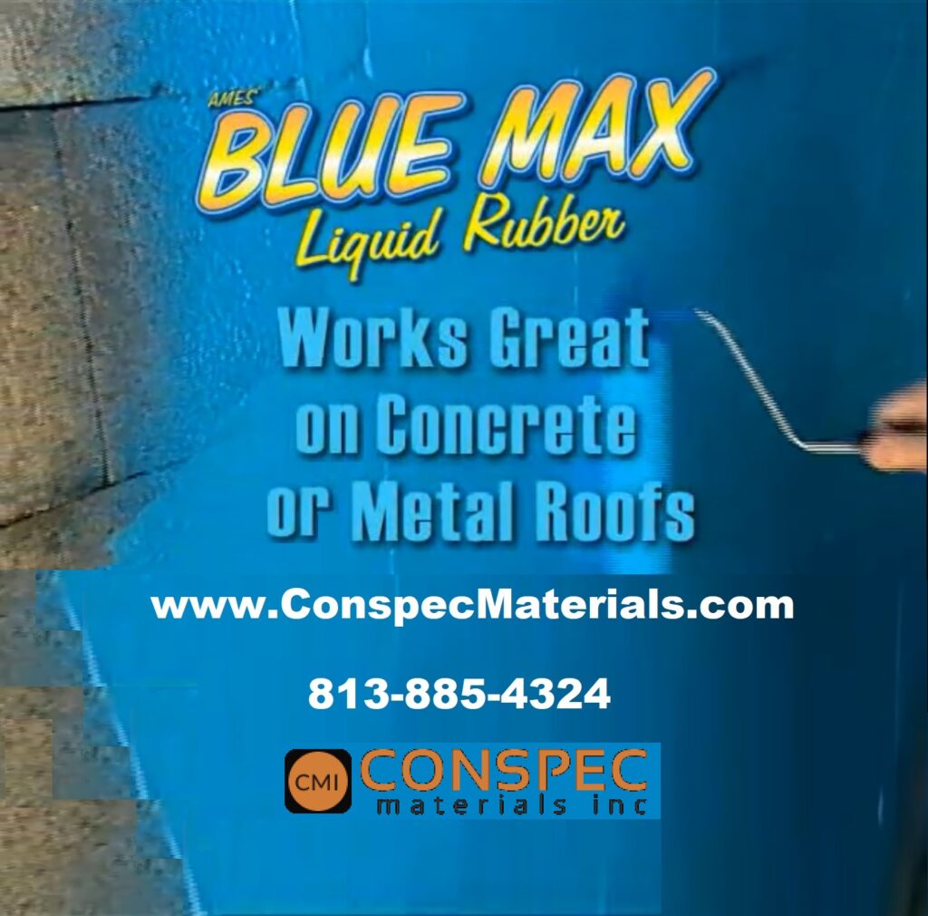 Ames Blue Max Waterproofing Liquid Rubber TROWEL GRADE 1Gal