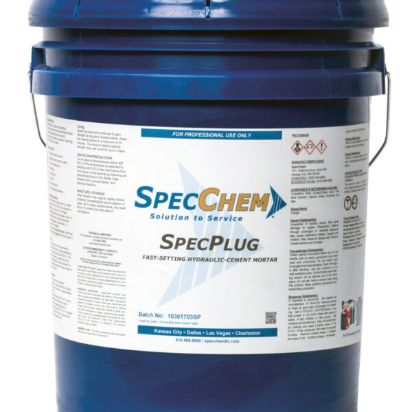 SpecChem | Spec Plug (Waterstop) 50 lb. Fast-Setting Hydraulic Cement Mortar